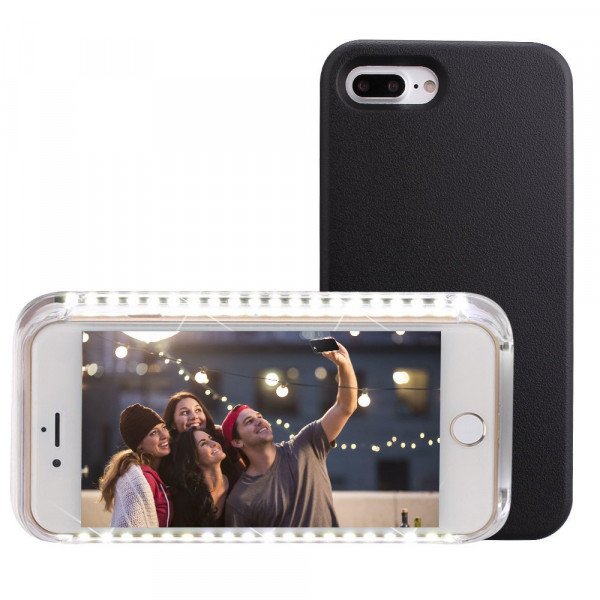 Wholesale iPhone 6S / iPhone 6 Selfie Illuminated LED Light Case (Black)
